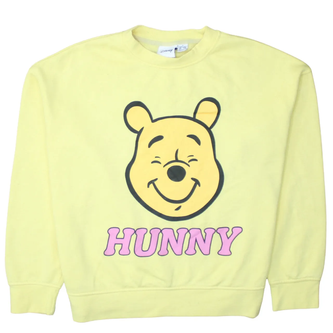 Disney 90's Winnie The Pooh Crew Neck Sweatshirt Small Yellow sold by Vintage Club