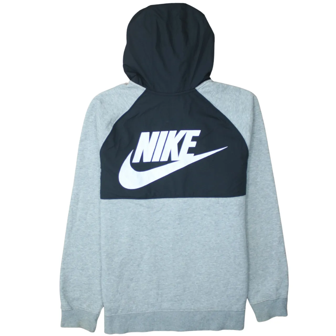 Nike 90's Swoosh Full Zip Up Hoodie Medium Black sold by Vintage Club product image thumbnail 2