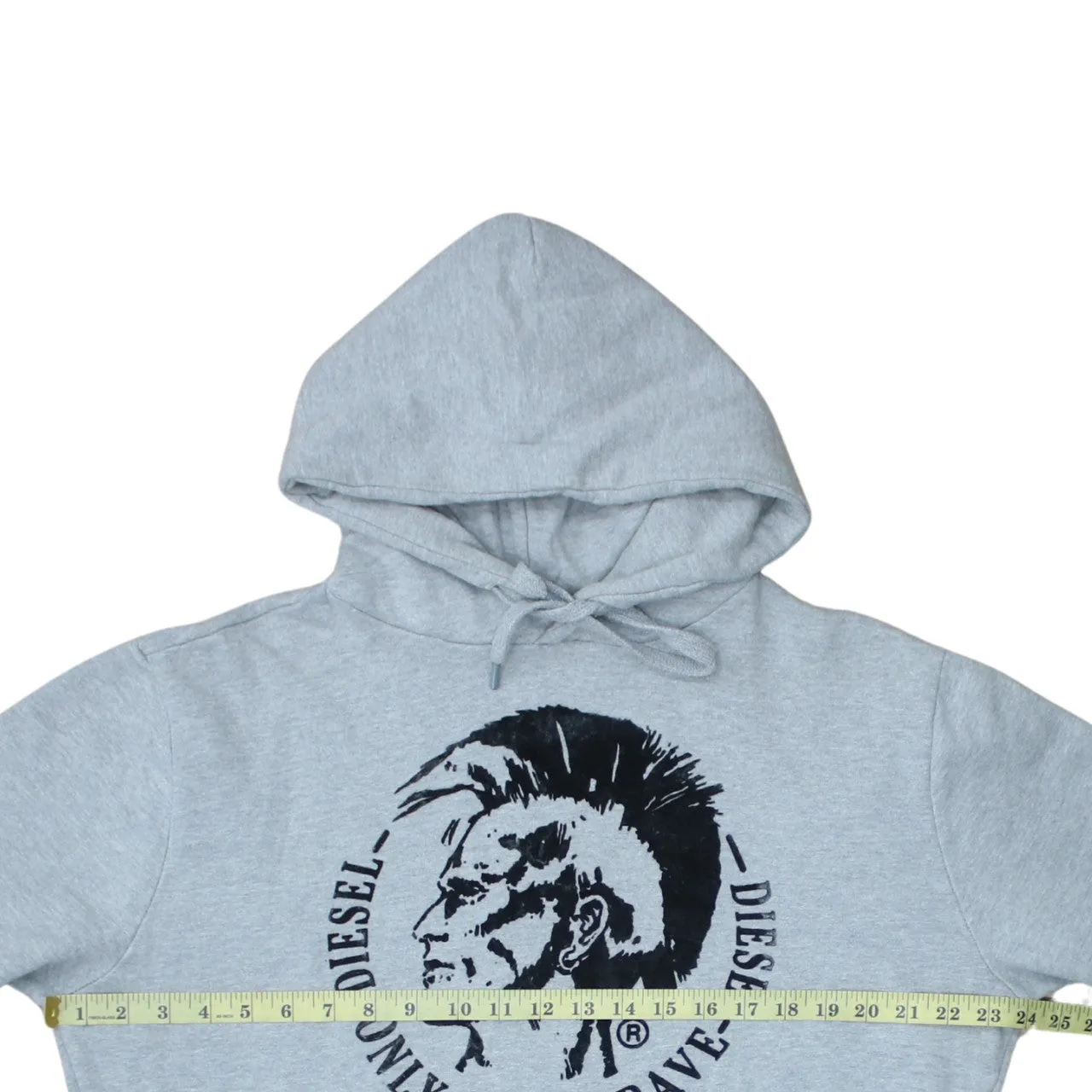 Diesel 90's Spellout Pullover Hoodie Large Grey sold by Vintage Club product image thumbnail 5