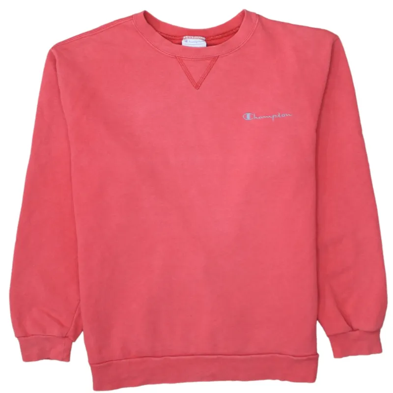 Champion 90's Lightweight Crew Neck Sweatshirt Small Red made by Champion