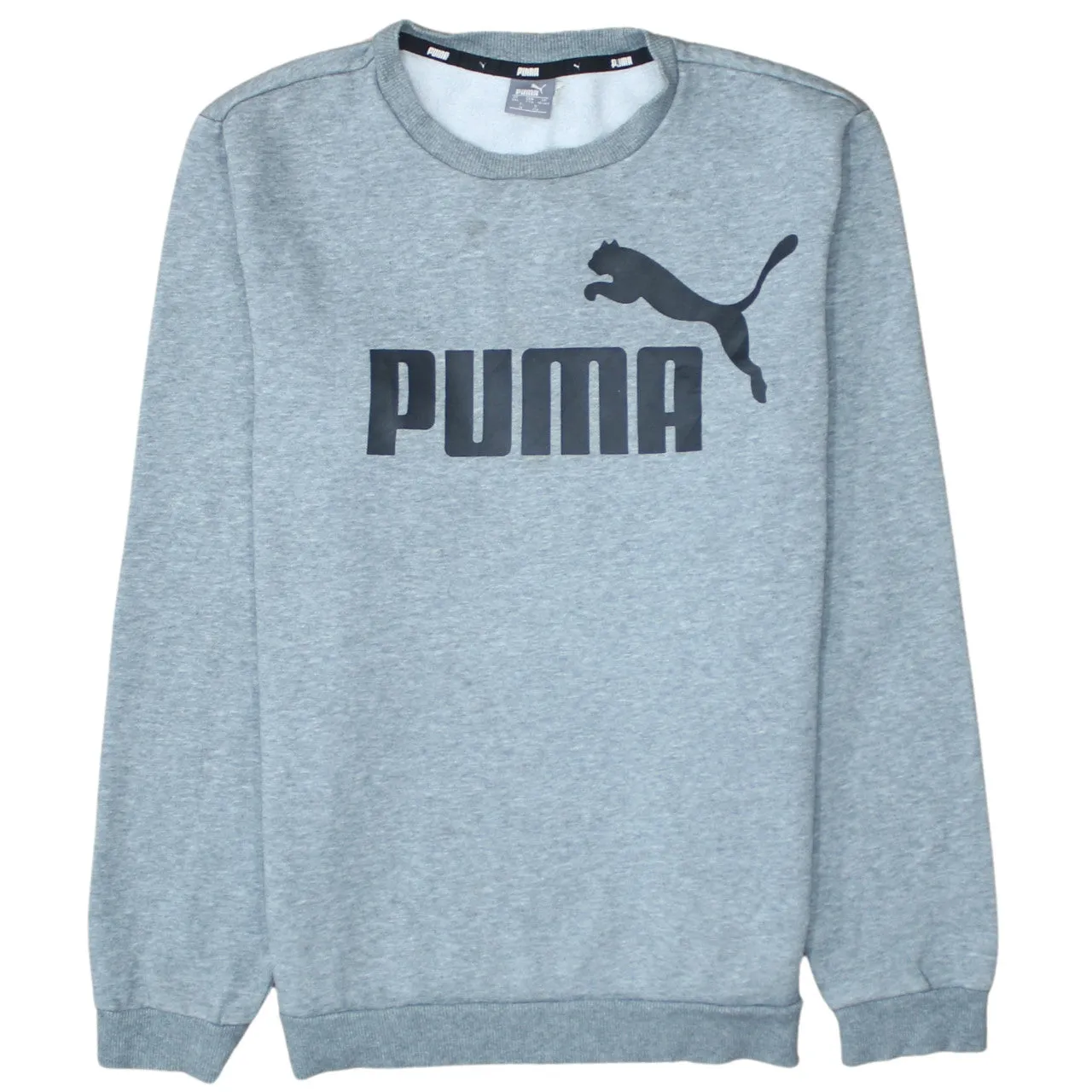 Puma 90's Spellout Crew Neck Sweatshirt XXLarge (2XL) Grey sold by Vintage Club
