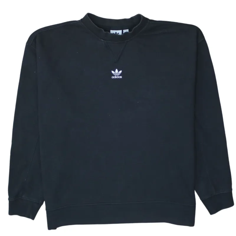Adidas 90's Lightwash Crew Neck Sweatshirt XSmall Black sold by Vintage Club