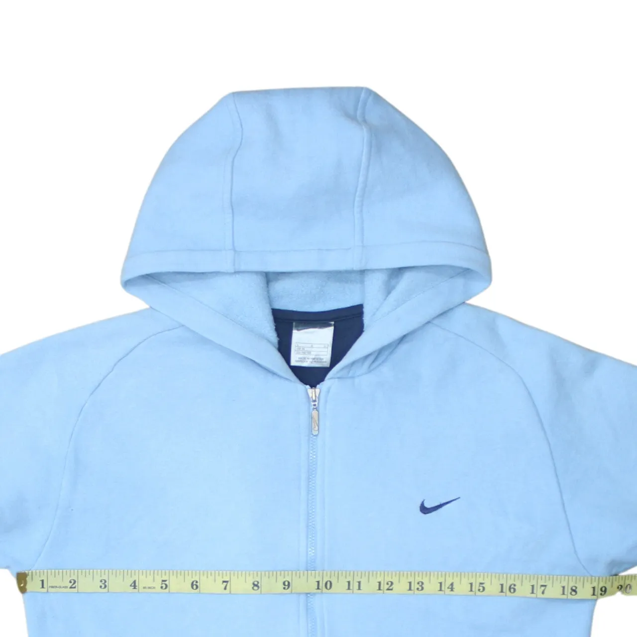 Nike 90's Swoosh Full Zip Up Hoodie Large Blue sold by Vintage Club product image thumbnail 5
