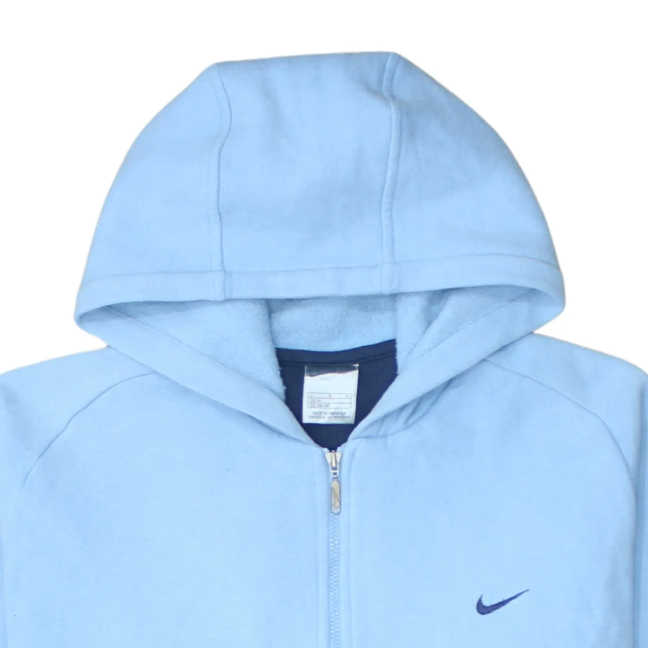 Nike 90's Swoosh Full Zip Up Hoodie Large Blue sold by Vintage Club product image thumbnail 3