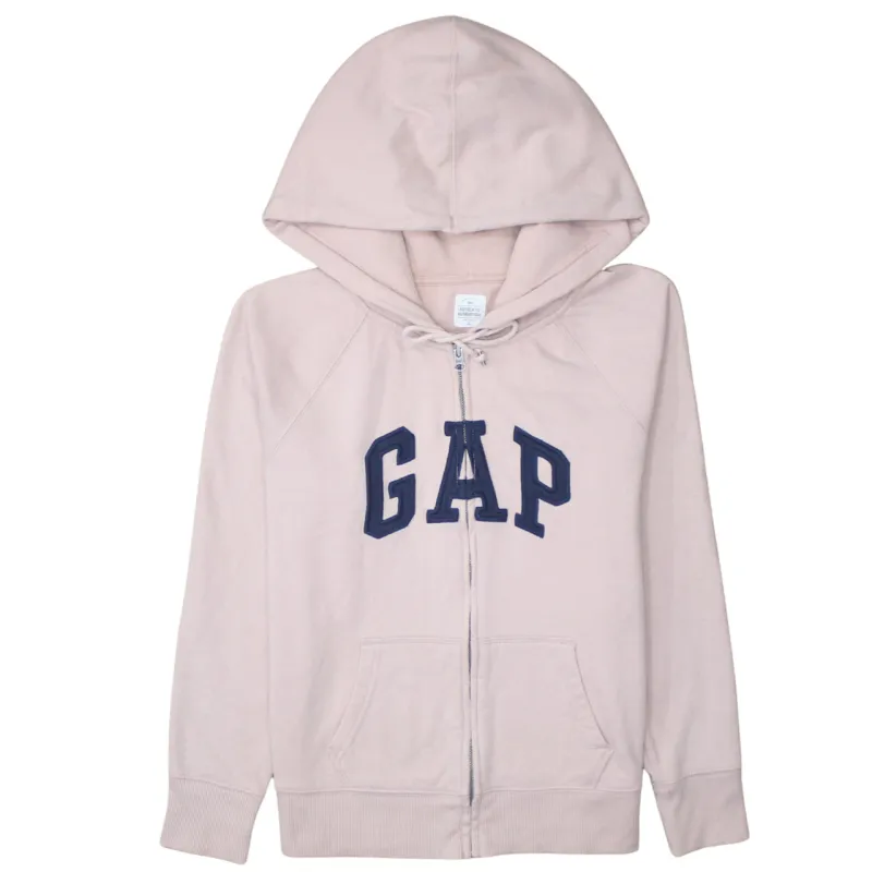 Gap 90's Spellout Full Zip Up Hoodie Medium Pink sold by Vintage Club