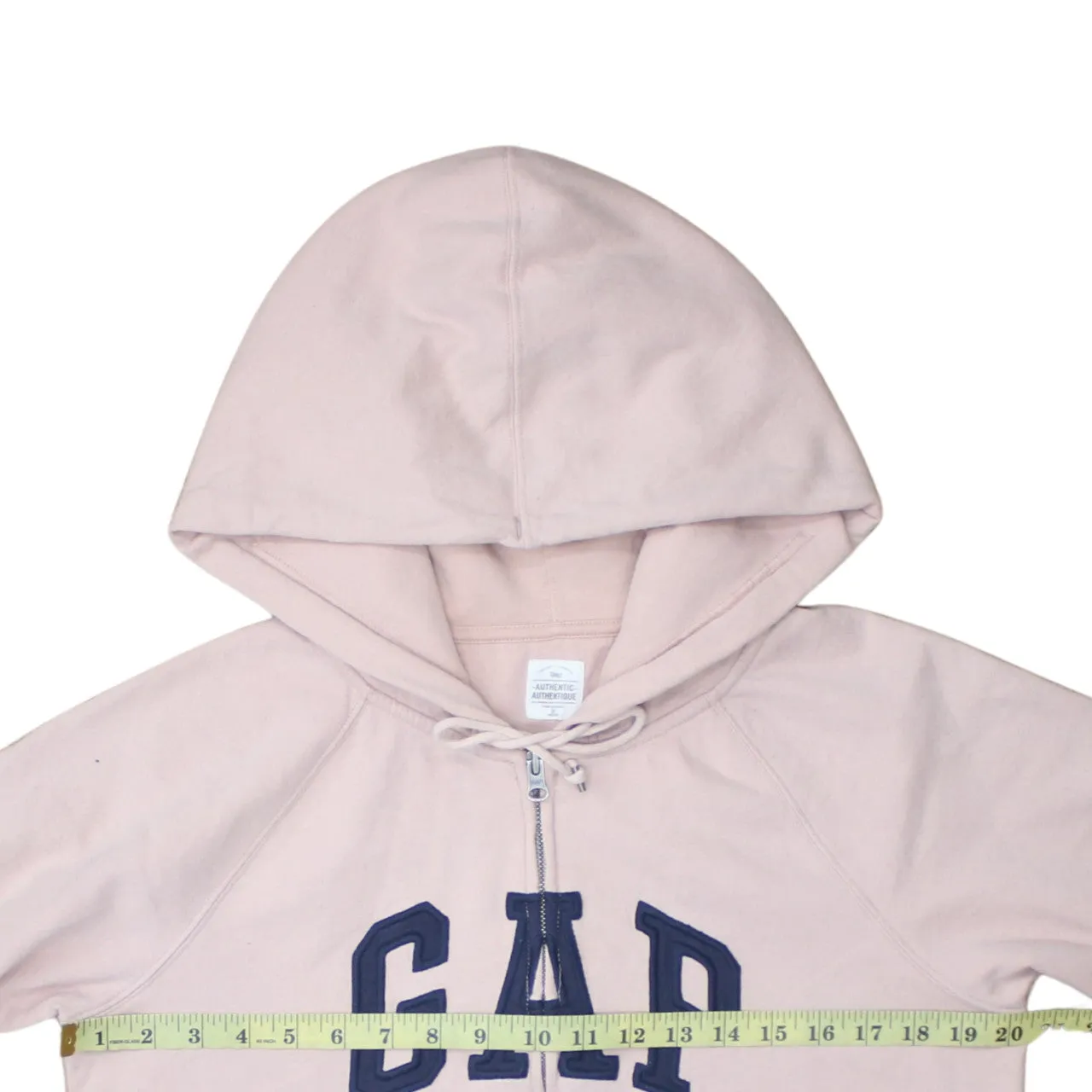Gap 90's Spellout Full Zip Up Hoodie Medium Pink sold by Vintage Club product image thumbnail 5
