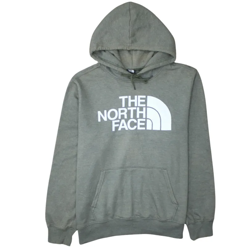 The North Face 90's Spellout Pullover Hoodie Large Green sold by Vintage Club