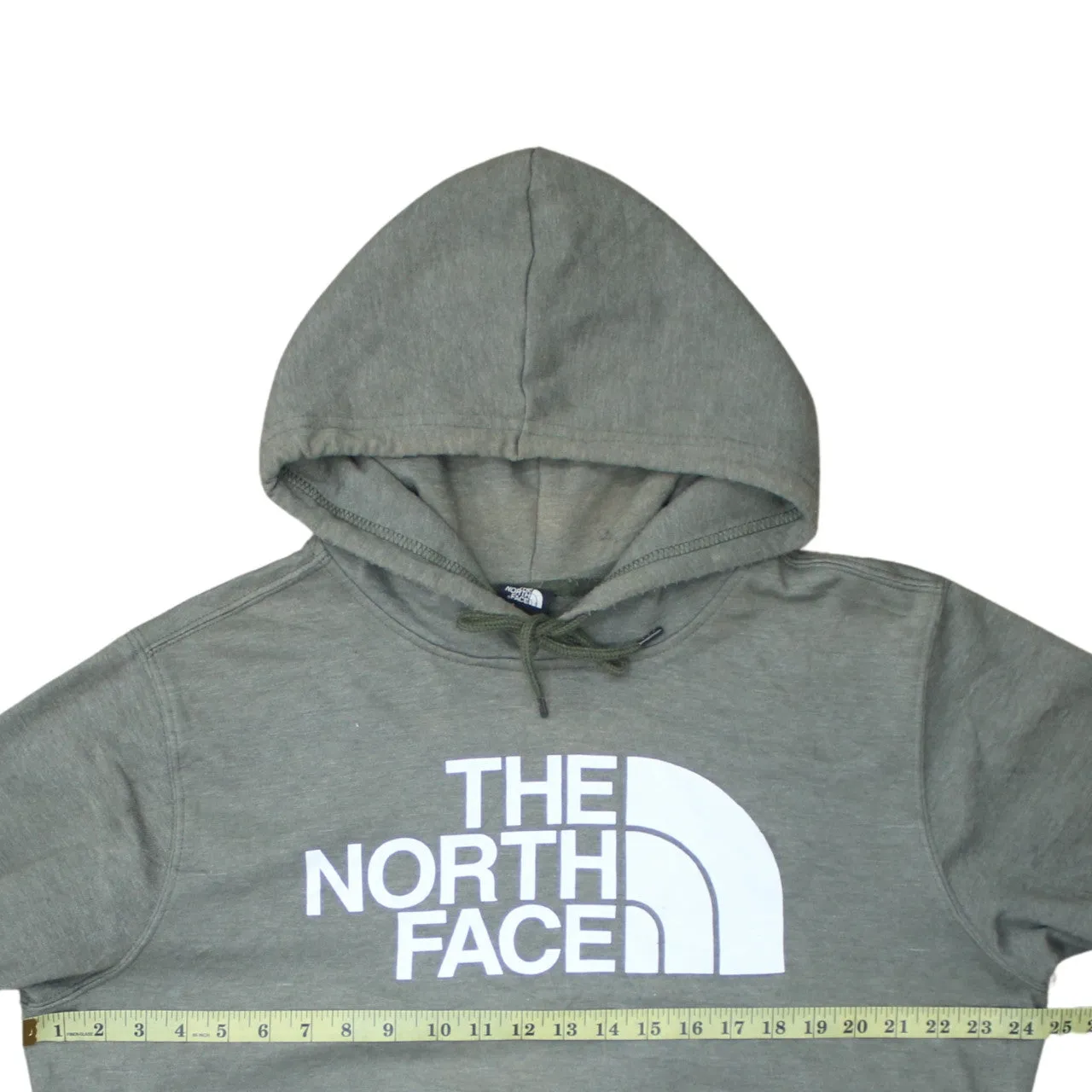 The North Face 90's Spellout Pullover Hoodie Large Green sold by Vintage Club product image thumbnail 5