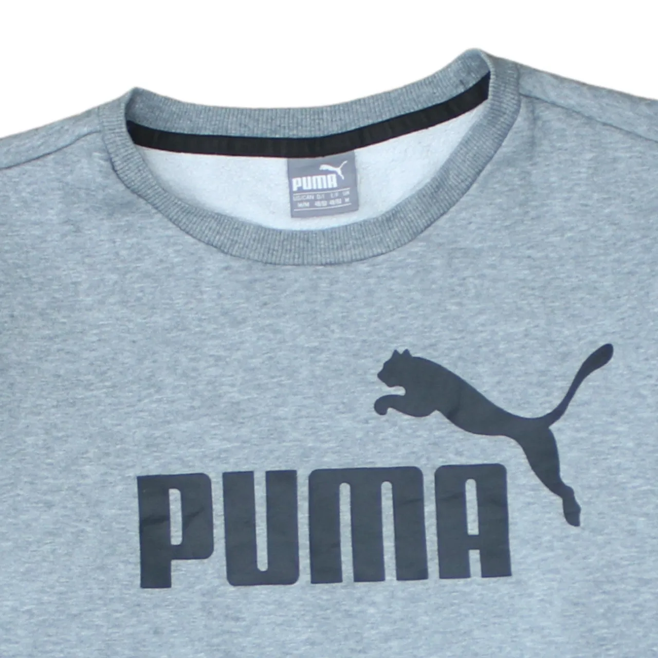 Puma 90's Spellout Crew Neck Sweatshirt Medium Grey sold by Vintage Club product image thumbnail 3