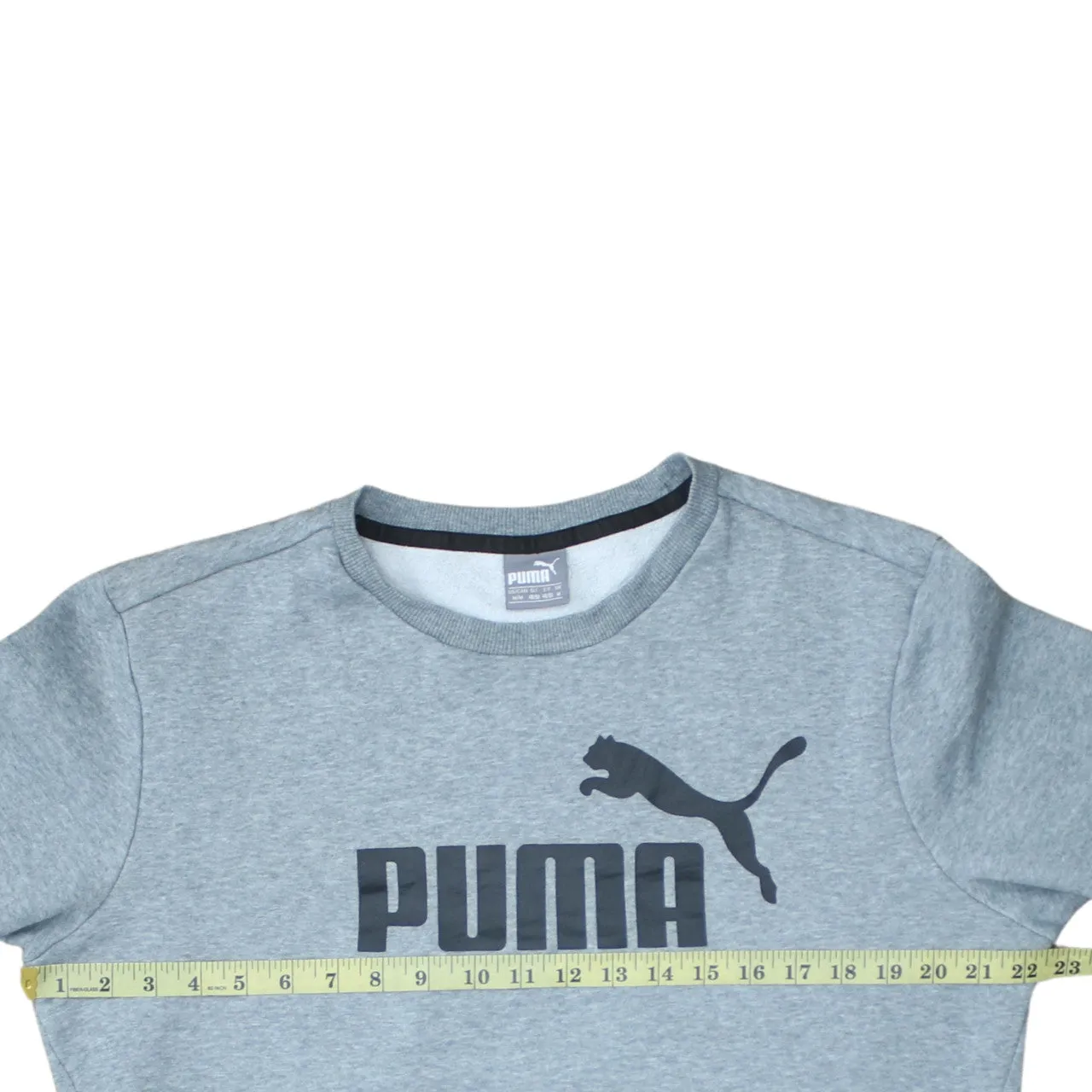 Puma 90's Spellout Crew Neck Sweatshirt Medium Grey sold by Vintage Club product image thumbnail 5