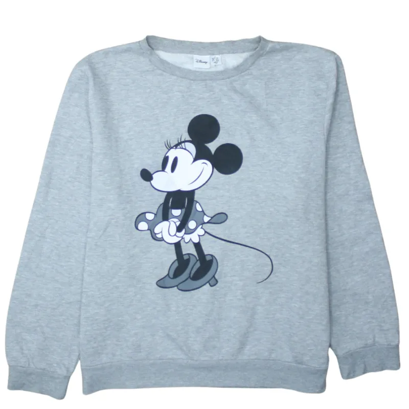 Disney 90's Mickey Mouse Crew Neck Sweatshirt Large Grey sold by Vintage Club