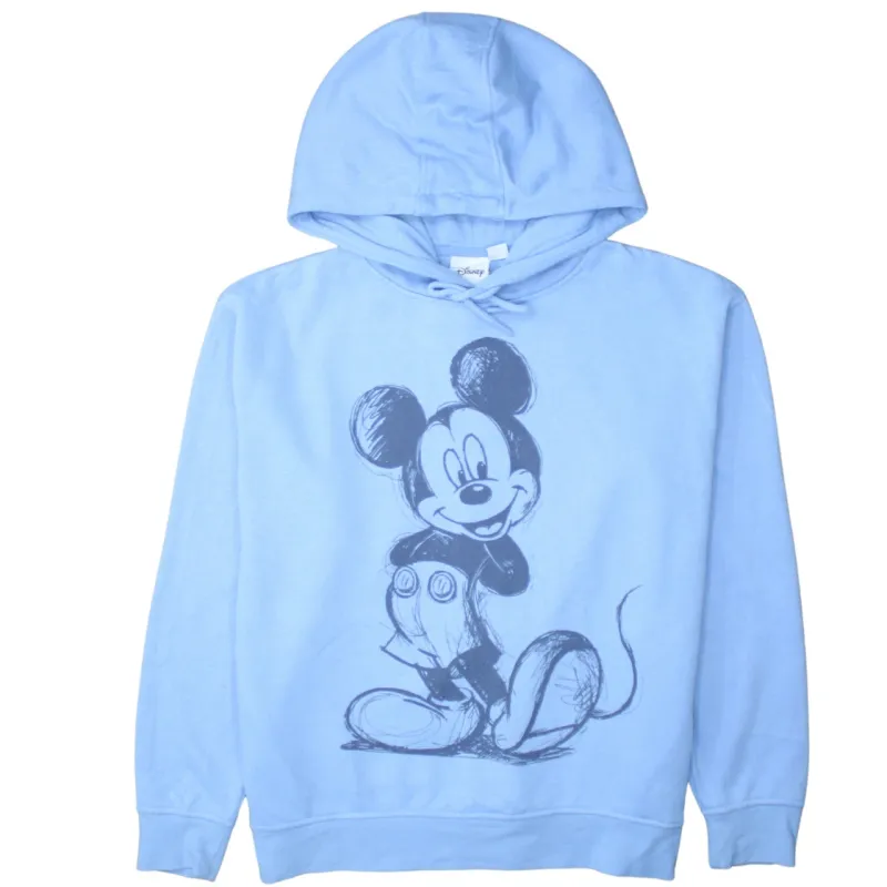 Disney 90's Mickey Mouse Pullover Hoodie Medium Blue sold by Vintage Club