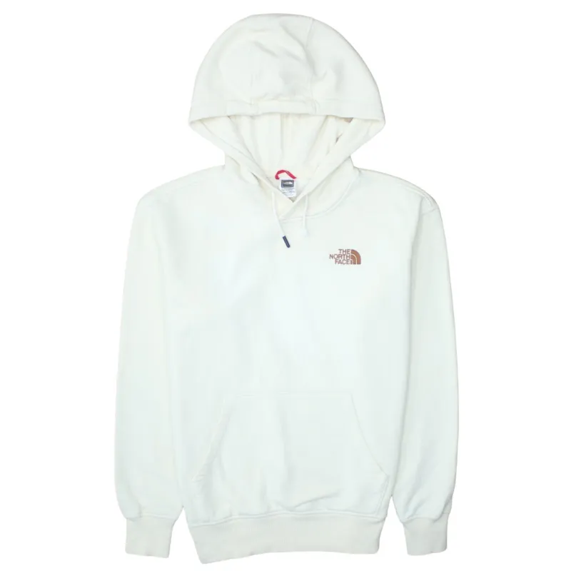 The North Face 90's Drawstring Pockets Pullover Hoodie Medium Beige Cream sold by Vintage Club