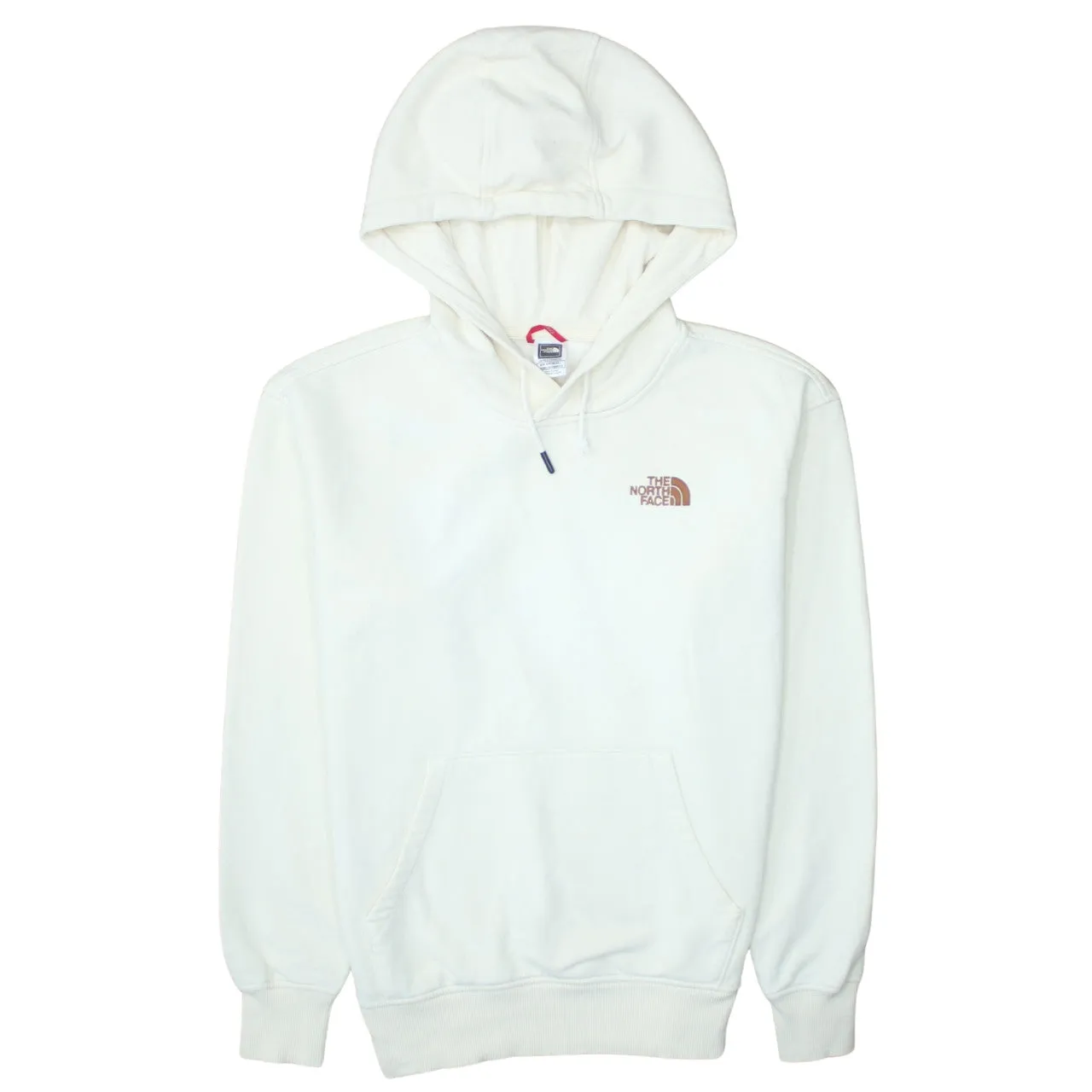 The North Face 90's Drawstring Pockets Pullover Hoodie Medium Beige Cream sold by Vintage Club