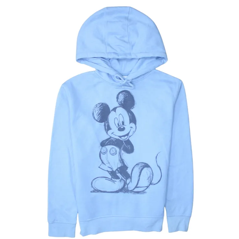 Disney 90's Mickey Mouse Pullover Hoodie XXSmall Blue sold by Vintage Club
