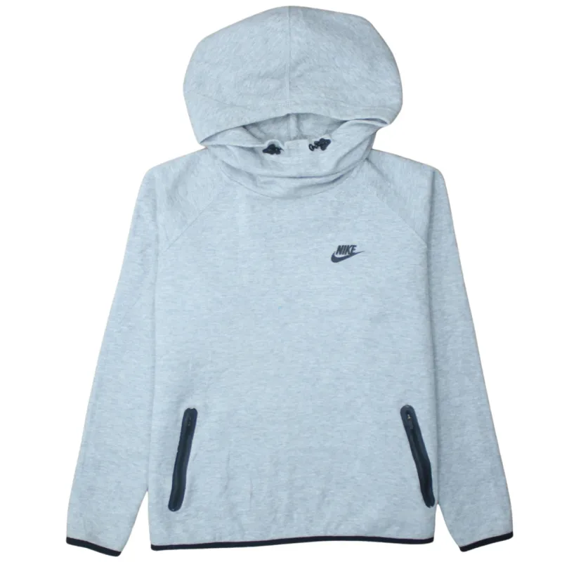 Nike 90's Swoosh Pullover Hoodie Large Grey sold by Vintage Club