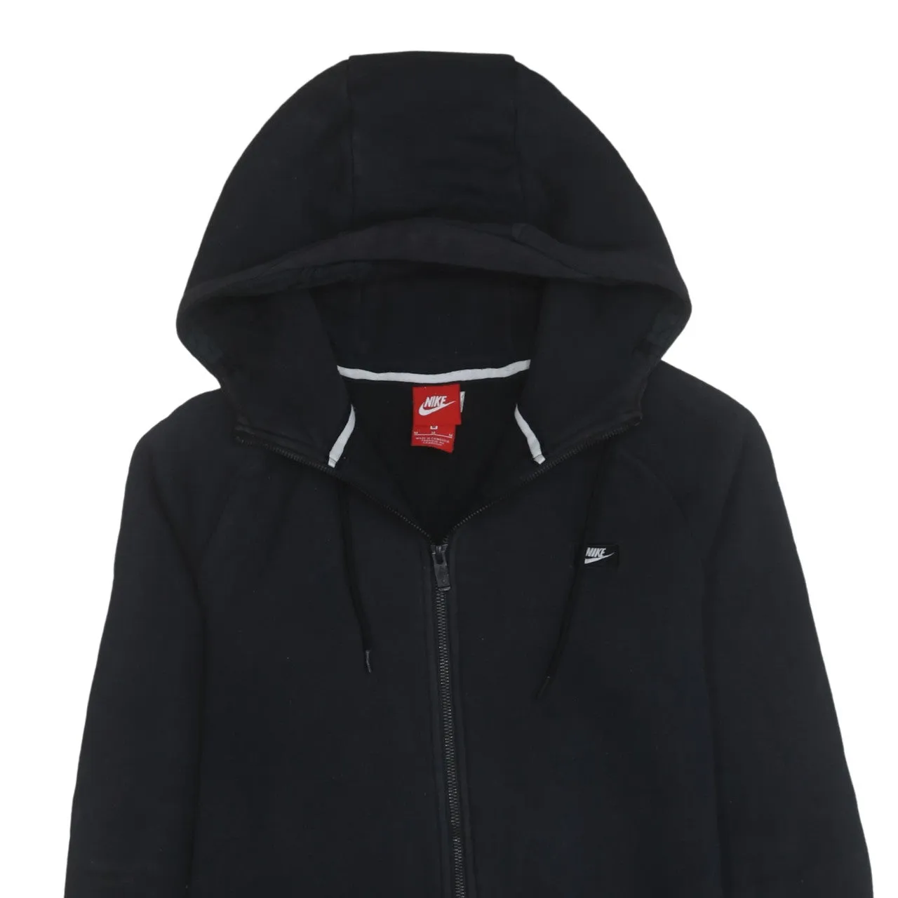 Nike 90's Swoosh Full Zip Up Hoodie Medium Black sold by Vintage Club product image thumbnail 3