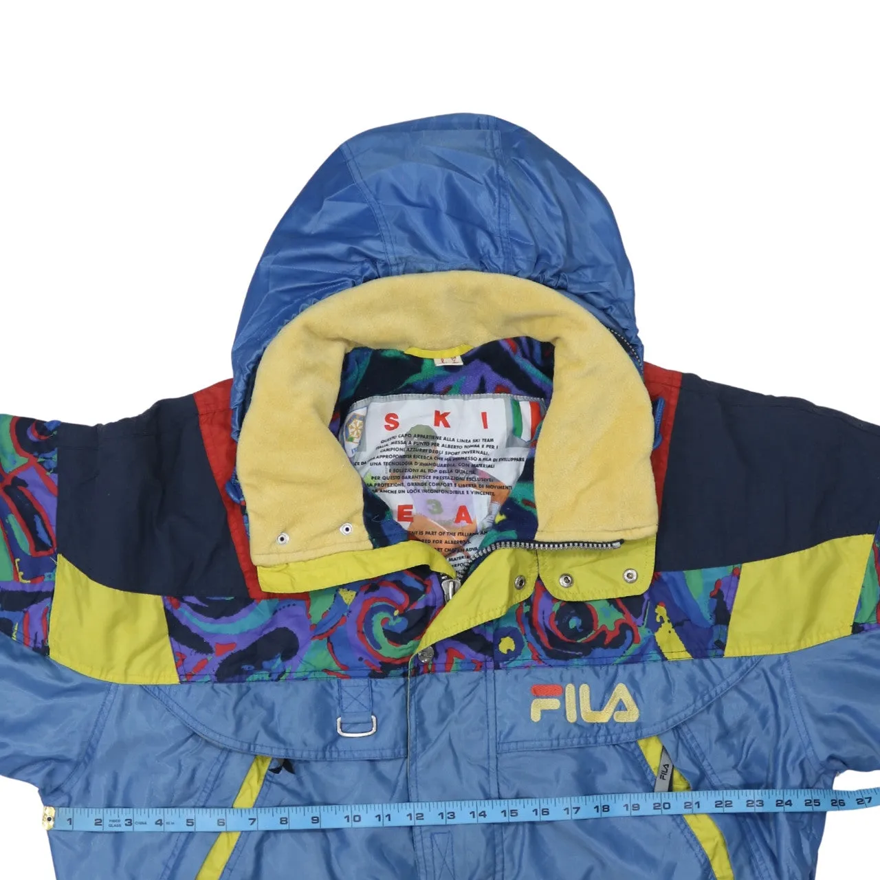 Fila 90's Hooded Full Zip Up Windbreaker Large Blue sold by Vintage Club product image thumbnail 5
