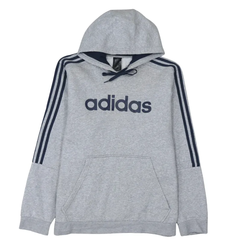 Adidas 90's Spellout Pullover Hoodie XLarge Grey sold by Vintage Club