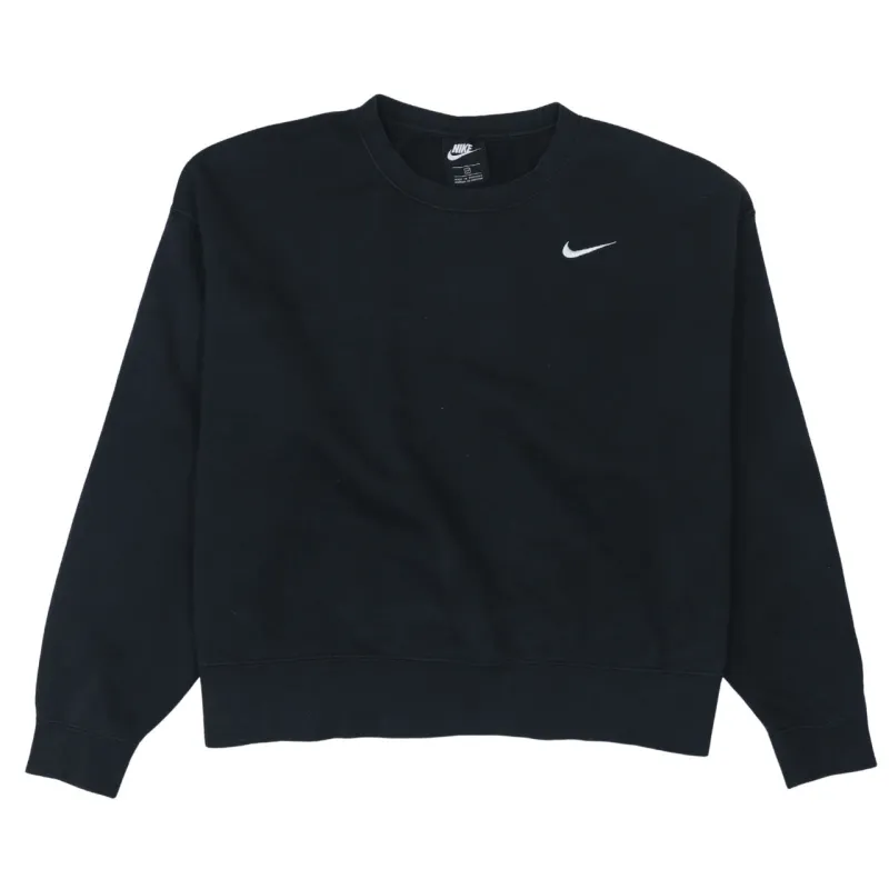 Nike 90's Swoosh Crew Neck Sweatshirt XXLarge (2XL) Black sold by Vintage Club