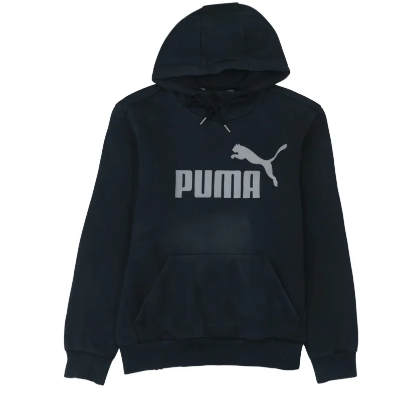 Puma 90's Spellout Pullover Hoodie Small Black sold by Vintage Club