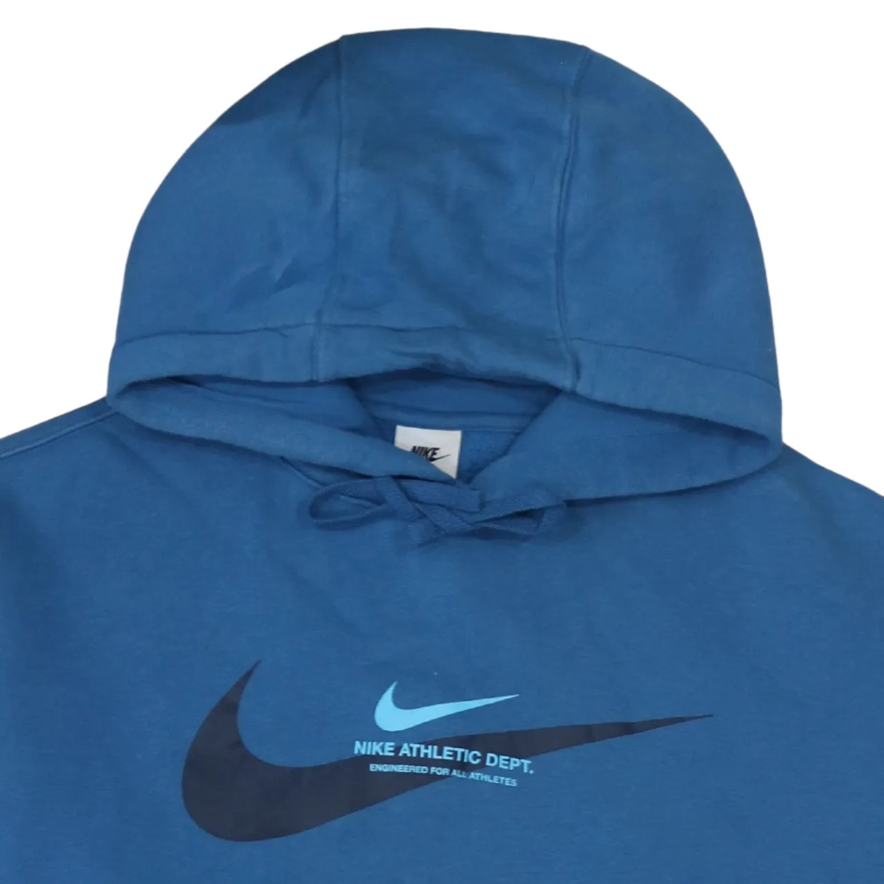 Nike 90's Center Middle Swoosh Pullover Hoodie XLarge Blue sold by Vintage Club product image thumbnail 3