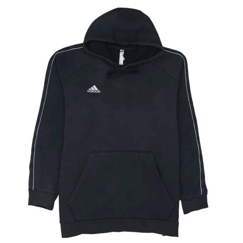 Adidas 90's Drawstring Pockets Pullover Hoodie XXLarge (2XL) Black sold by Vintage Club