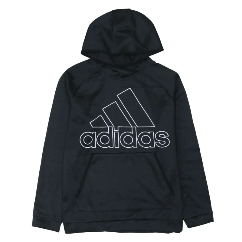 Adidas 90's Spellout Pullover Hoodie Small Black sold by Vintage Club