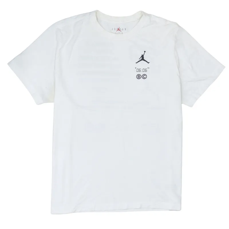 Jordan White Dri-Fit T Shirt Women’s XXLarge Printed Jumpman Graphic Tee Top made by Jordan