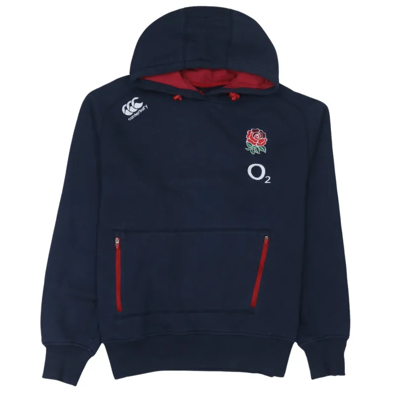 CANTERBURY 90's Lightweight Pullover Hoodie Medium Navy Blue sold by Vintage Club