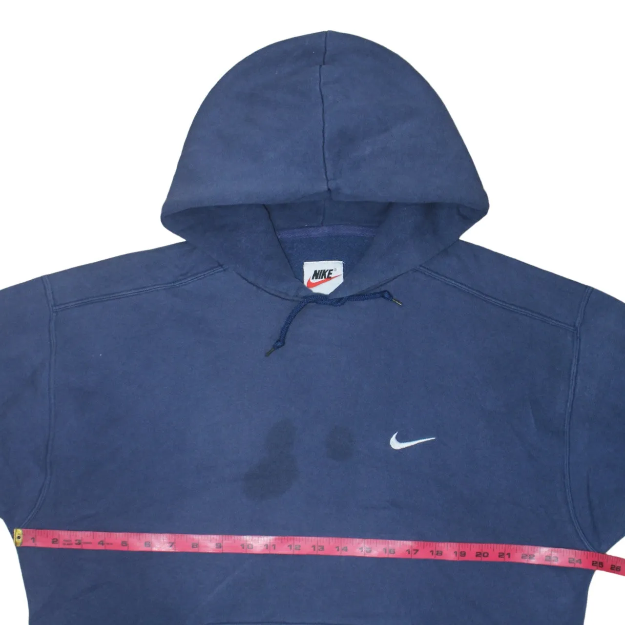 Nike Navy Blue Hoodie Men's XLarge Embroidered Swoosh Front Pocket Pullover Sweatshirt sold by Vintage Club product image thumbnail 5