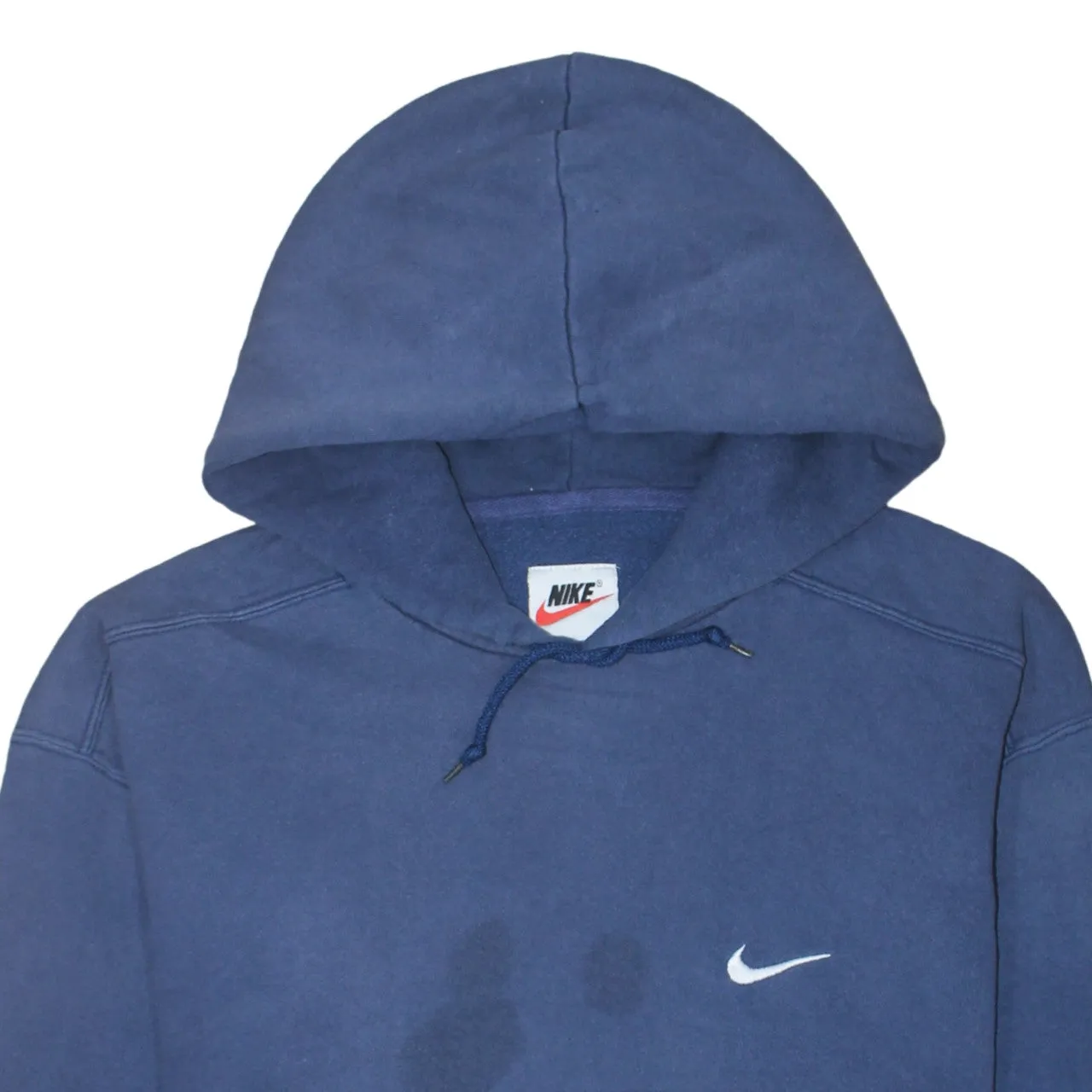 Nike Navy Blue Hoodie Men's XLarge Embroidered Swoosh Front Pocket Pullover Sweatshirt sold by Vintage Club product image thumbnail 3