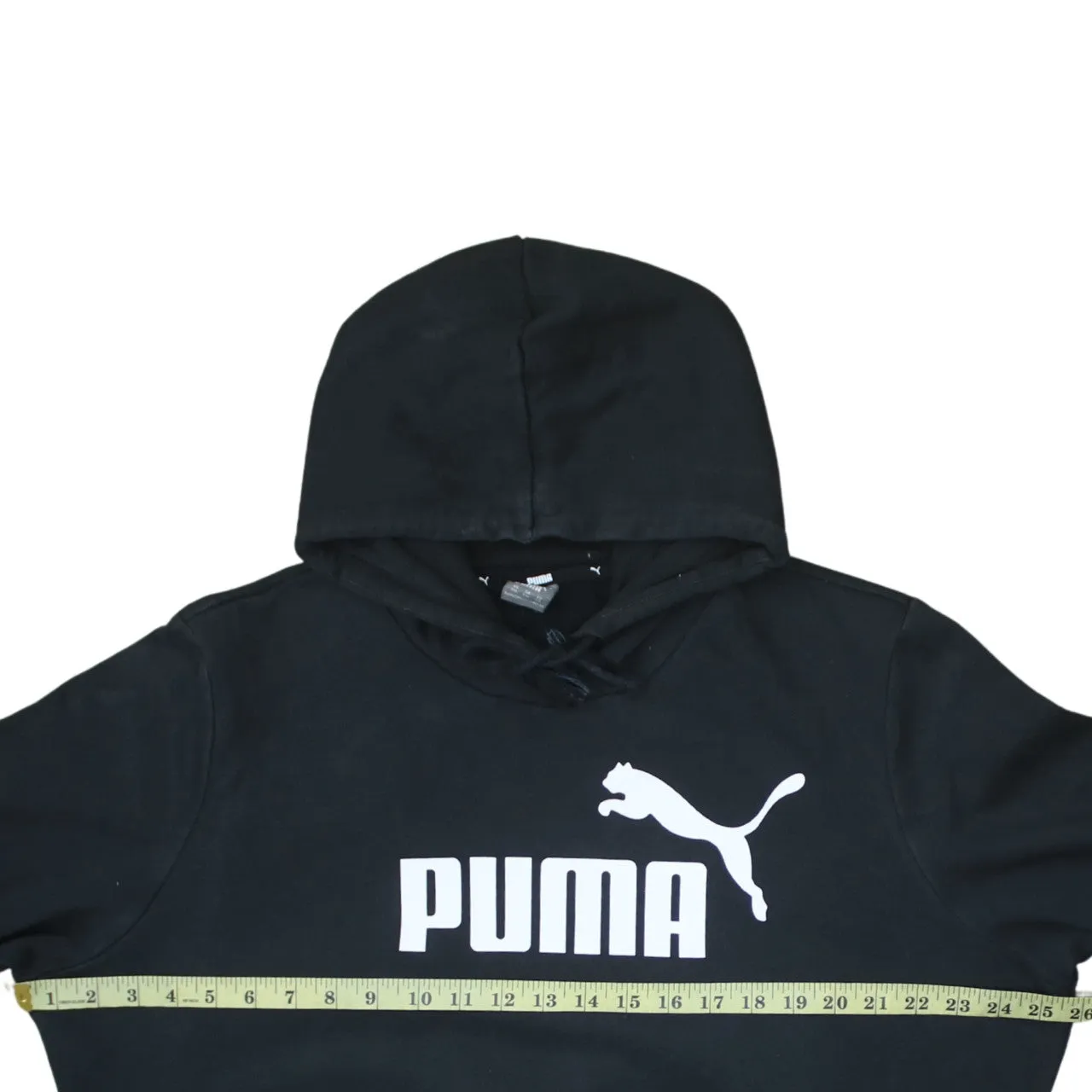 Puma Black Hoodie Women’s XXLarge Printed Logo Front Pocket Fleece Pullover Sweatshirt sold by Vintage Club product image thumbnail 5