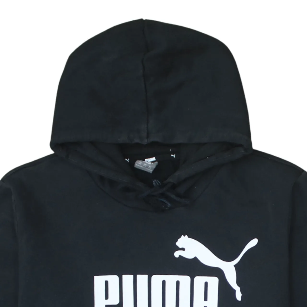 Puma Black Hoodie Women’s XXLarge Printed Logo Front Pocket Fleece Pullover Sweatshirt sold by Vintage Club product image thumbnail 3