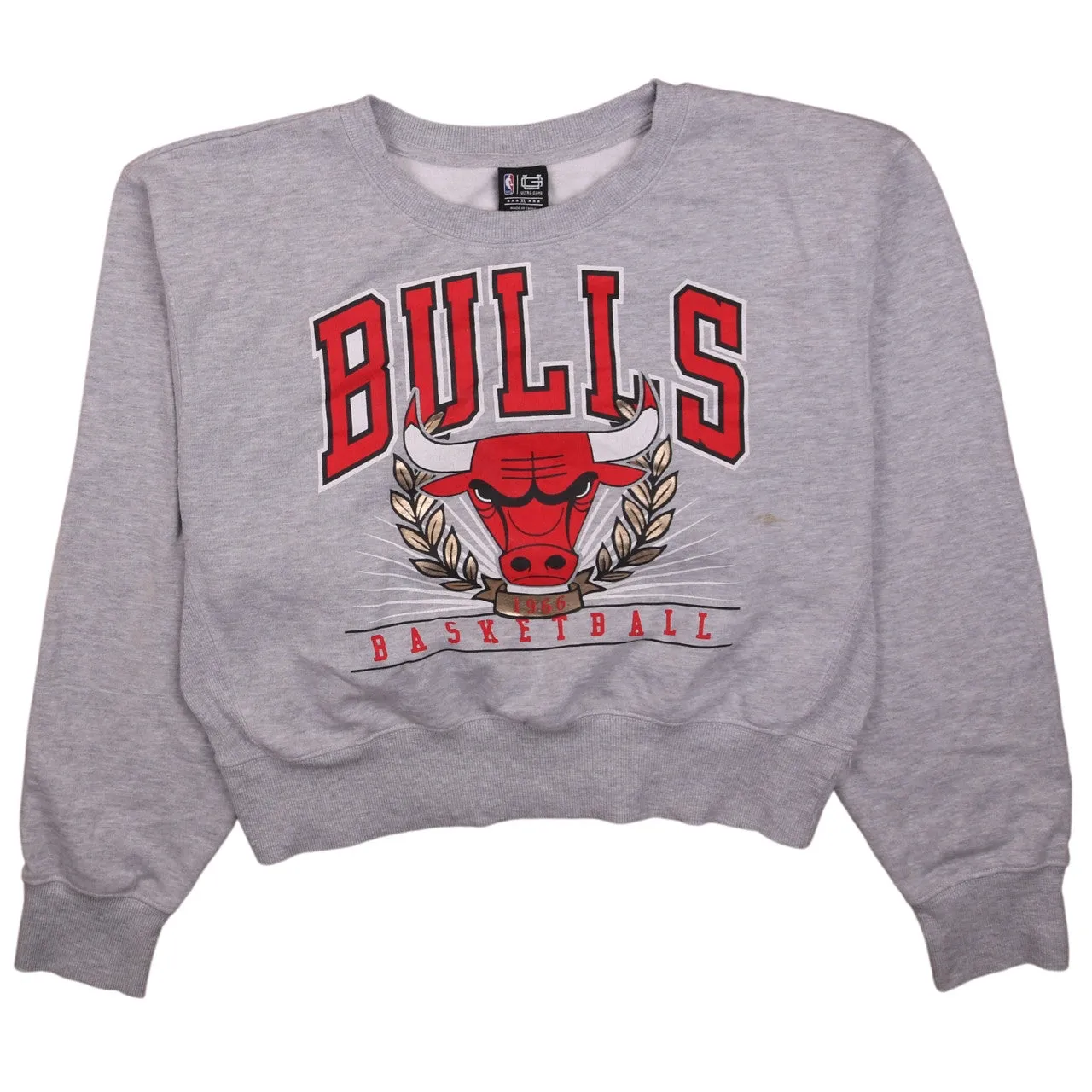 Vintage 90's Chicago Bulls Women's XL Grey Crewneck Sweatshirt Retro sold by Vintage Club