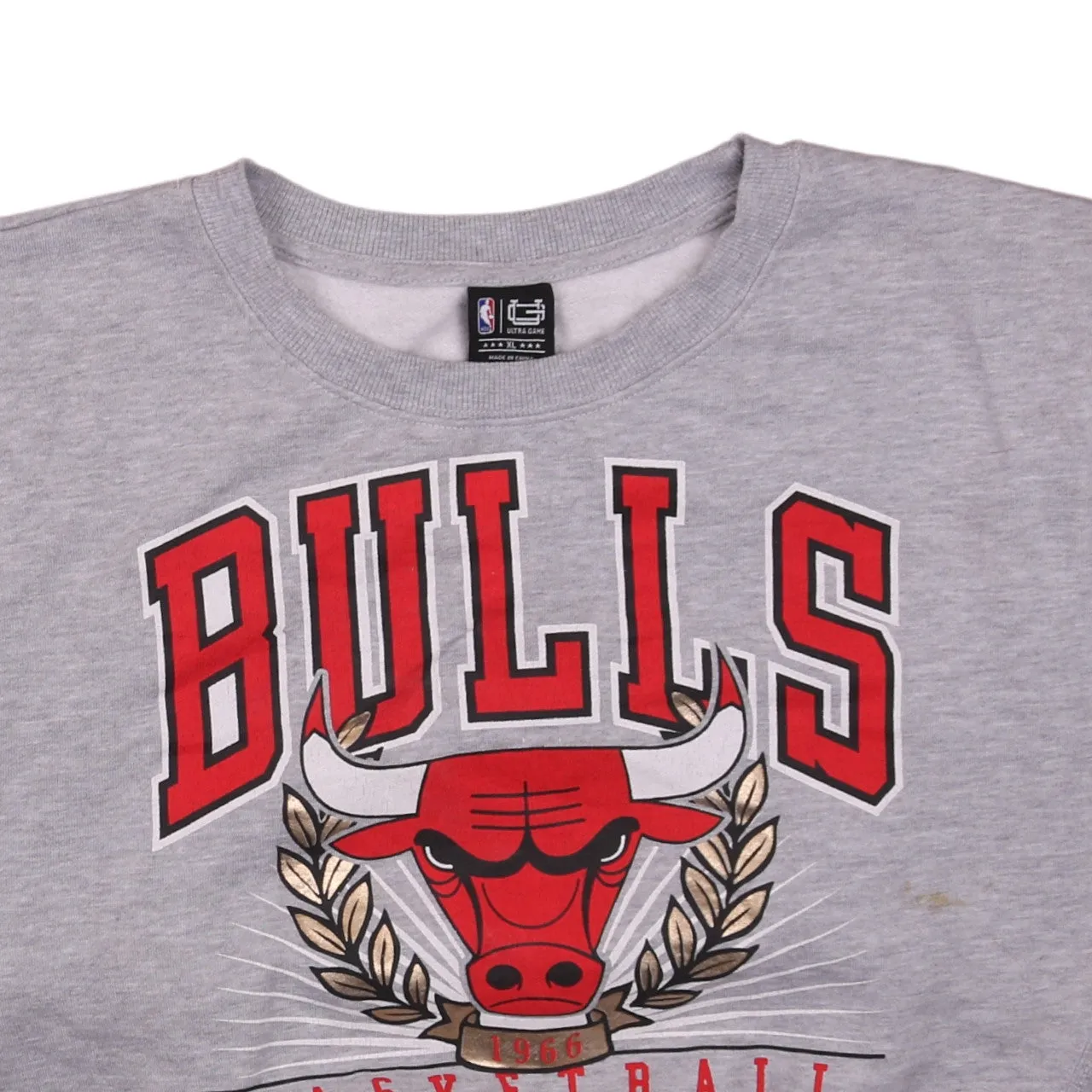Vintage 90's Chicago Bulls Women's XL Grey Crewneck Sweatshirt Retro sold by Vintage Club product image thumbnail 3
