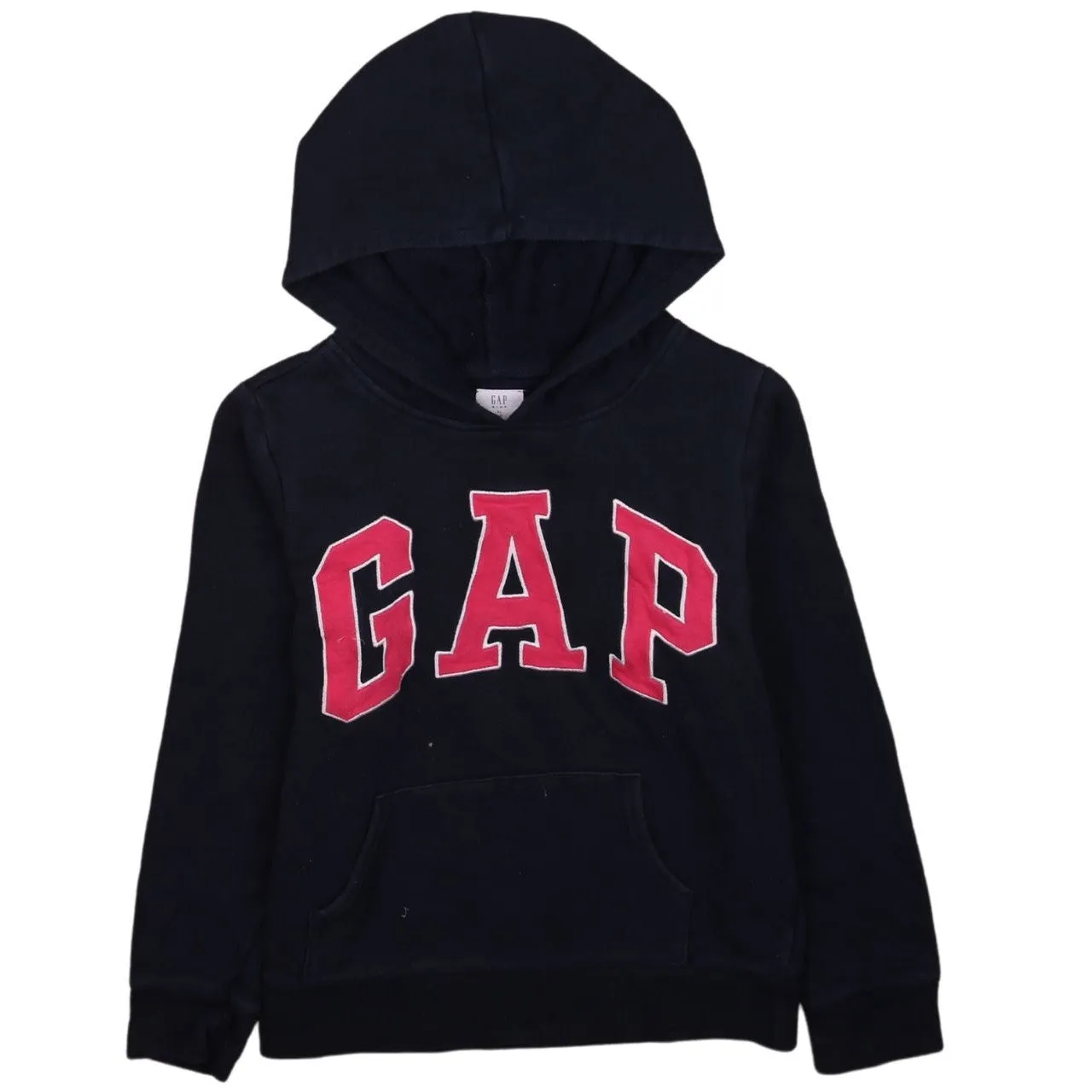 Vintage 90's GAP Navy Blue Spellout Pullover Hoodie Women's XL sold by Vintage Club