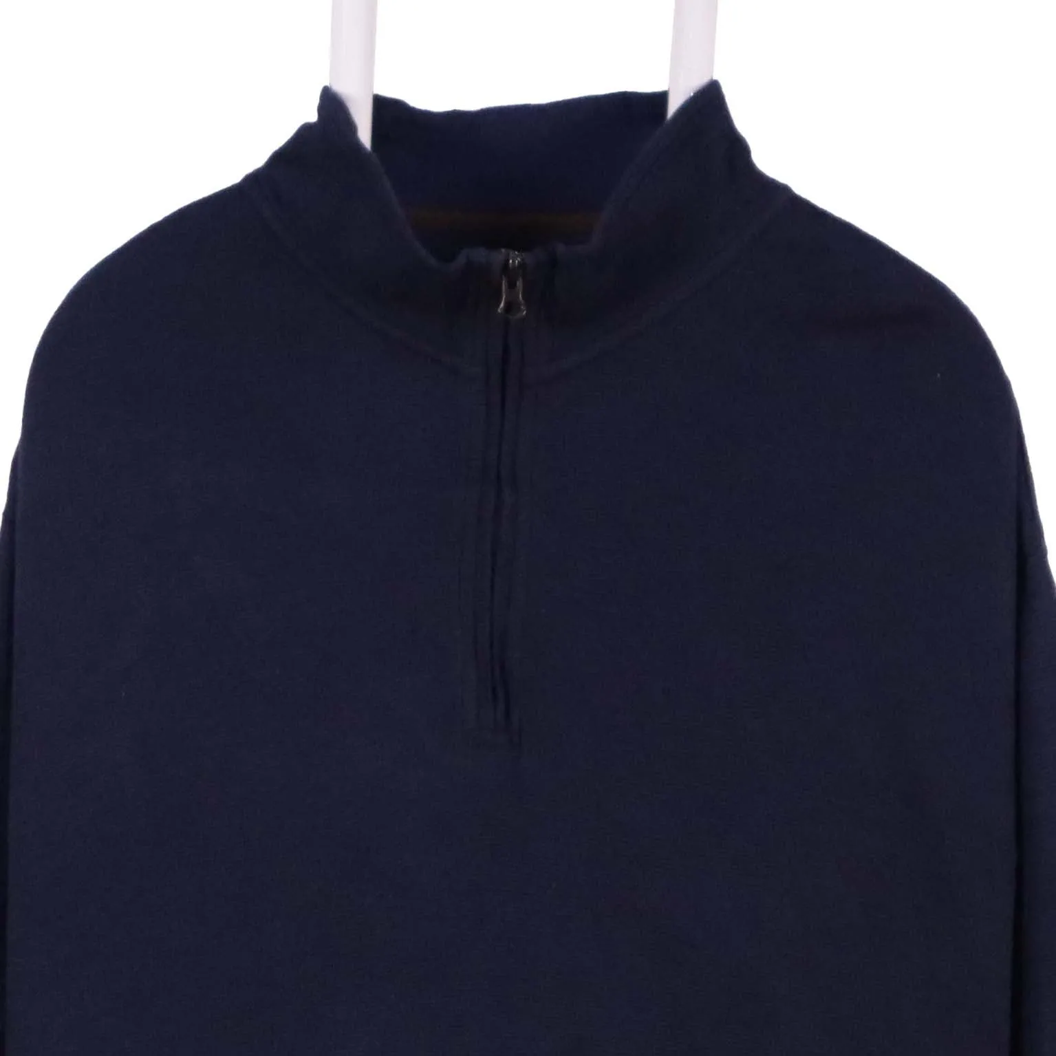 Chaps 90's Vintage Navy Blue Men's 2XL Quarter Zip Long Sleeve Jumper sold by Vintage Club product image thumbnail 2