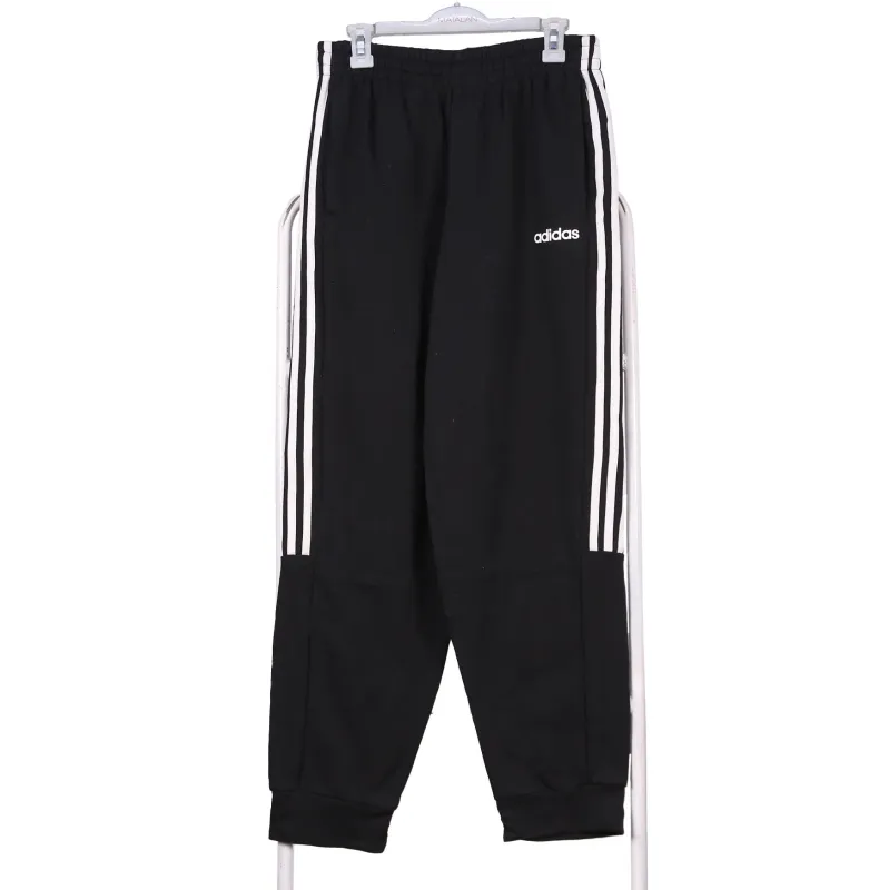 Adidas Vintage 90s Spellout Joggers Black Elastic Waist Medium made by Adidas