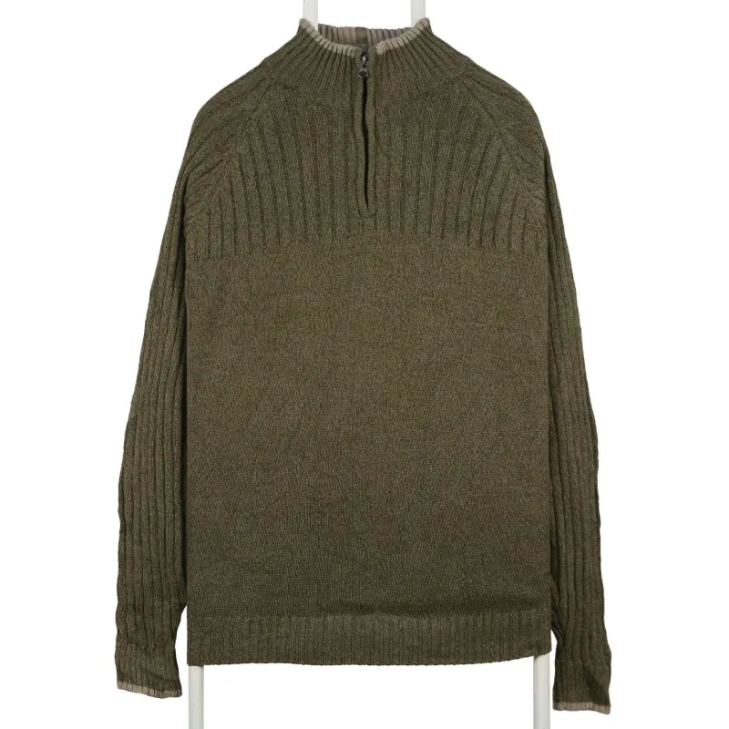 Columbia Vintage 90's Khaki Green Quarter Zip Fleece Jumper Large sold by Vintage Club