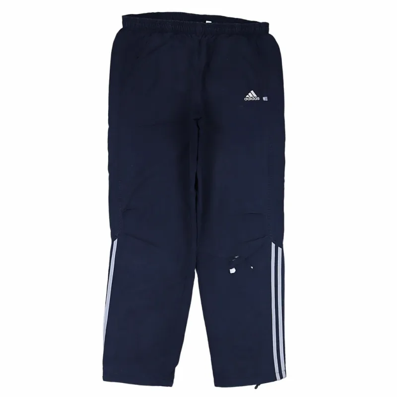 Vintage Adidas 90s Blue Joggers Medium Elastic Waist Drawstring Pants made by Adidas