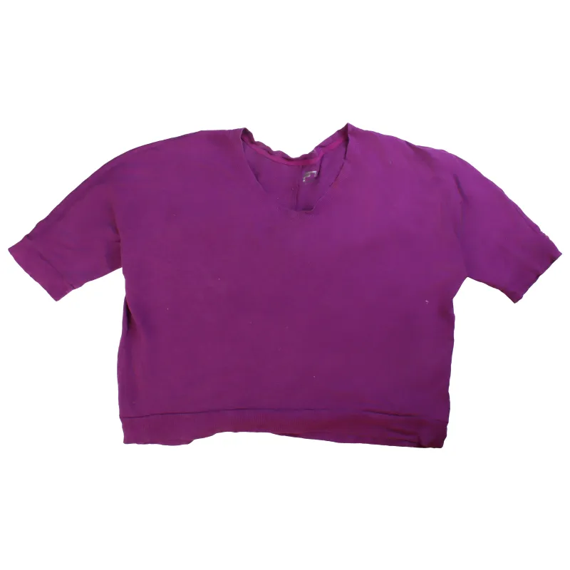 JCPenney Women XLarge Purple V Neck Crewneck Sweatshirt Vintage Quality made by Vintage Club