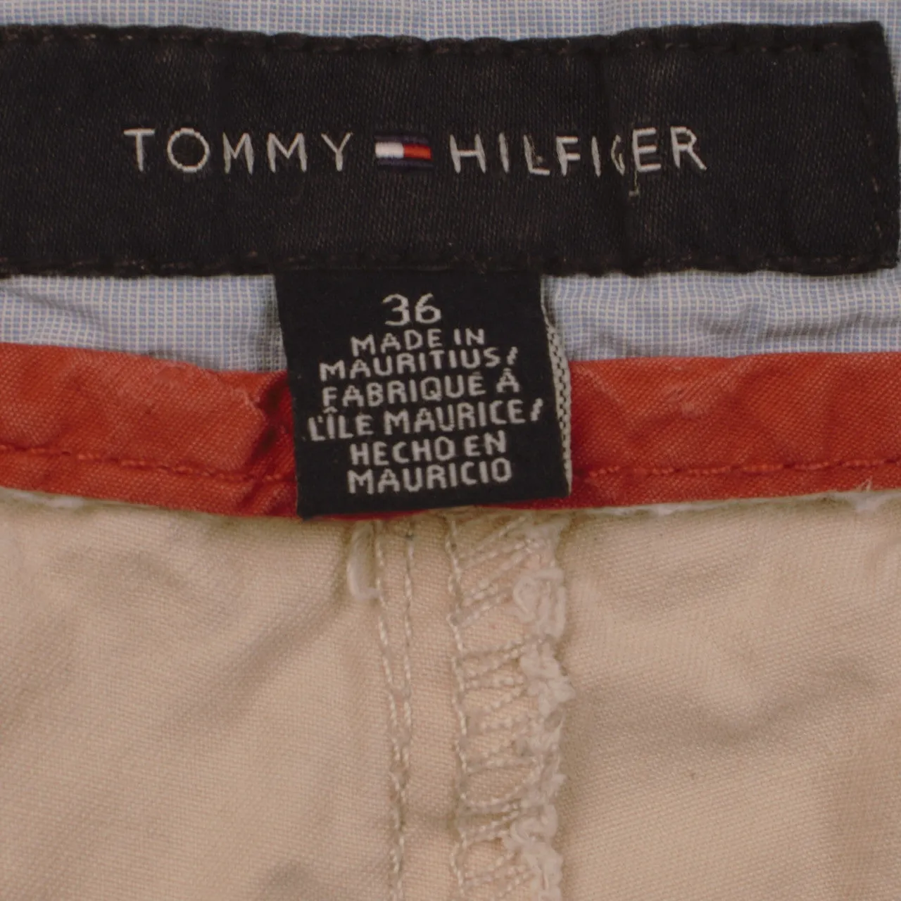 Tommy Hilfiger Men's Vintage 90s Tan Brown Cargo Shorts Sz 36 sold by Vintage Club product image thumbnail 4