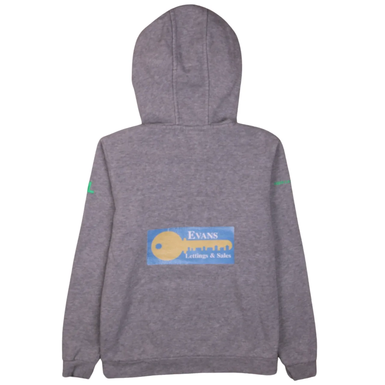 Vintage 90s Kappa Women’s Grey Hoodie Small, Retro Drawstring Style sold by Vintage Club product image thumbnail 2