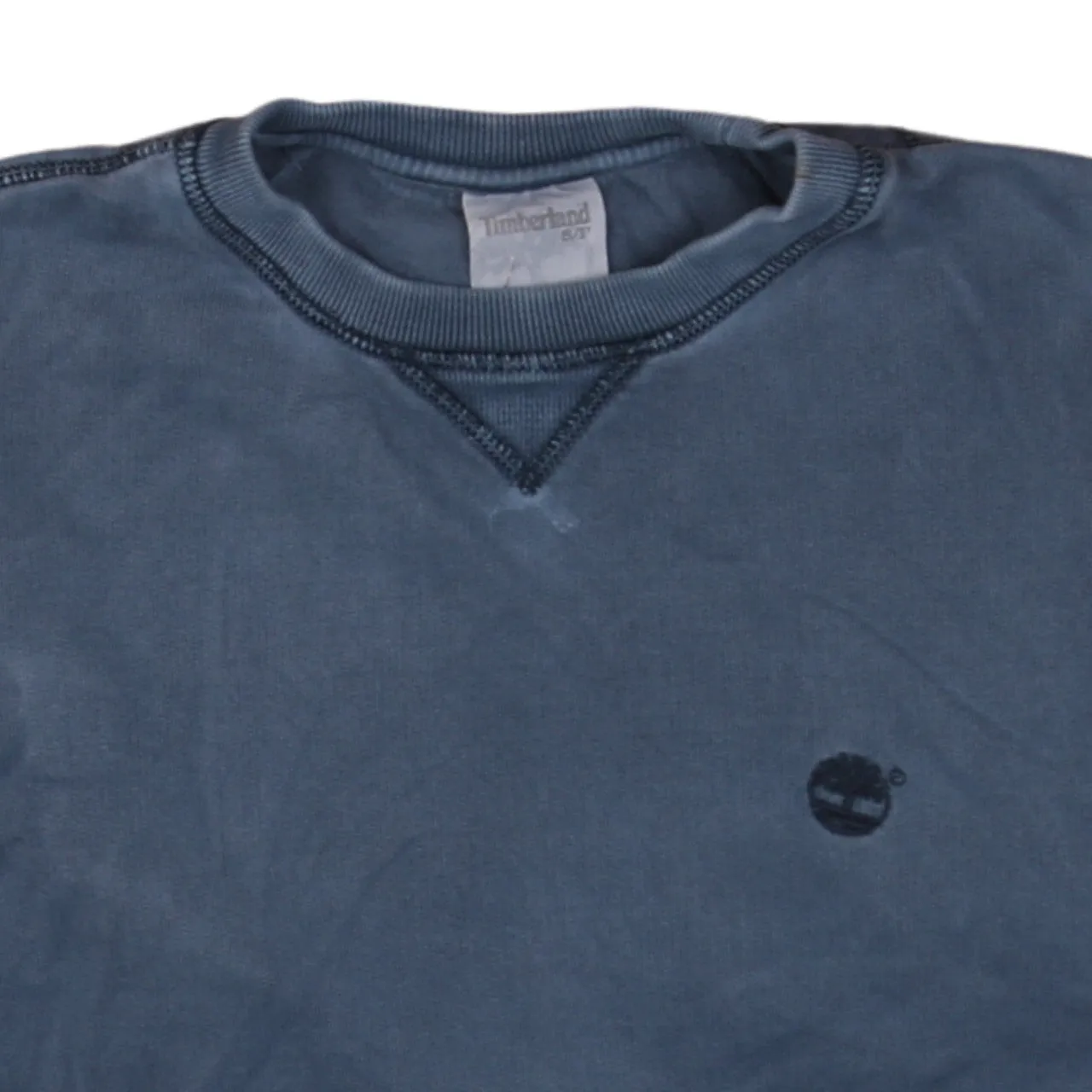 Timberland Vintage 90s Men's Blue Crew Neck Sweatshirt - Small Size sold by Vintage Club product image thumbnail 3