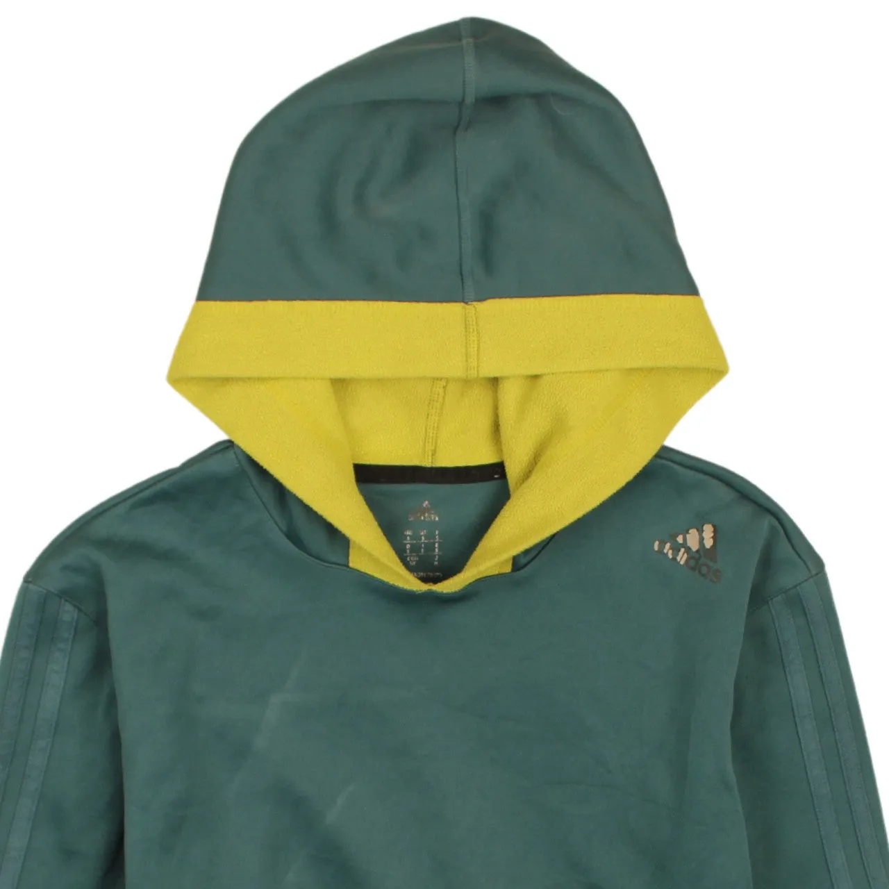 Adidas Vintage 90s Green Striped Sleeve Pullover Hoodie Men's S sold by Vintage Club product image thumbnail 3