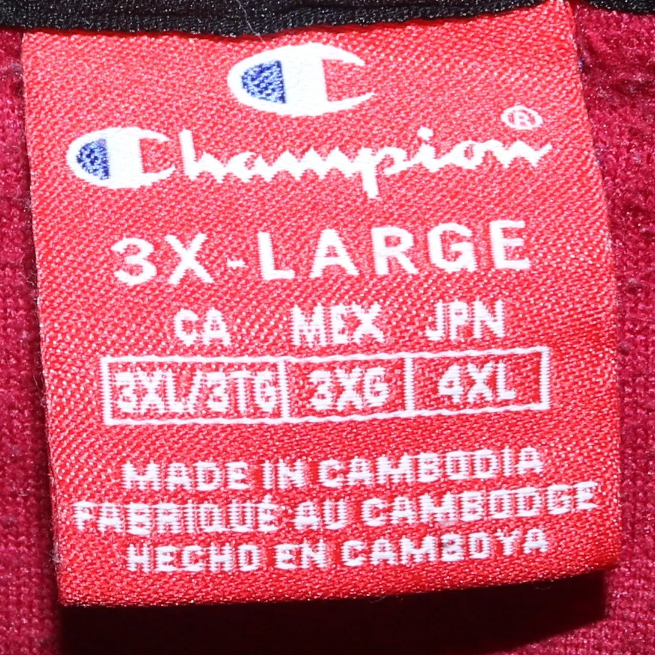 Vintage Champion 90s 3XL Red Fleece Hiking Jumper Quarter Zip sold by Vintage Club product image thumbnail 4