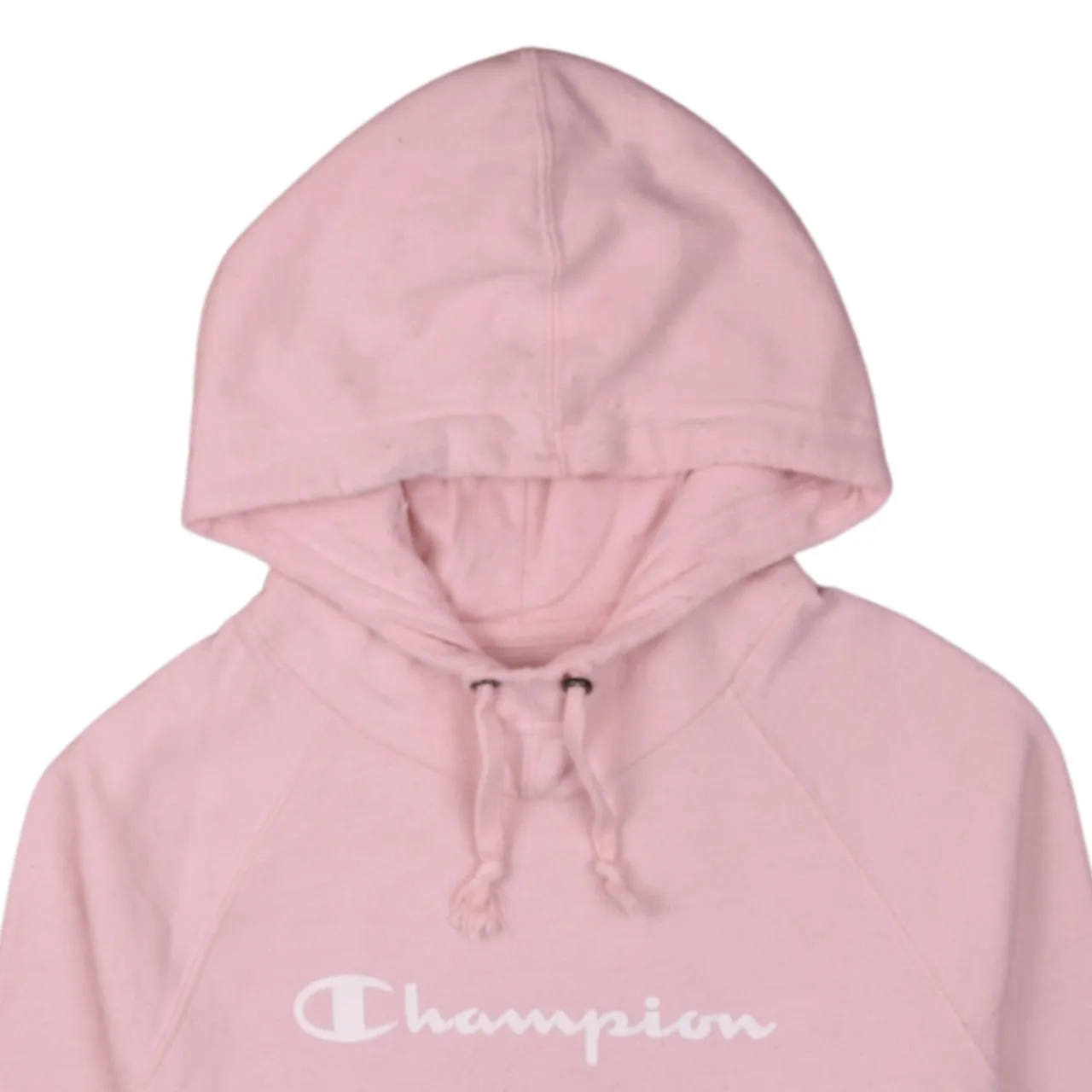Champion 90's Pink Spellout Pullover Hoodie Men's Small Vintage Style sold by Vintage Club product image thumbnail 3
