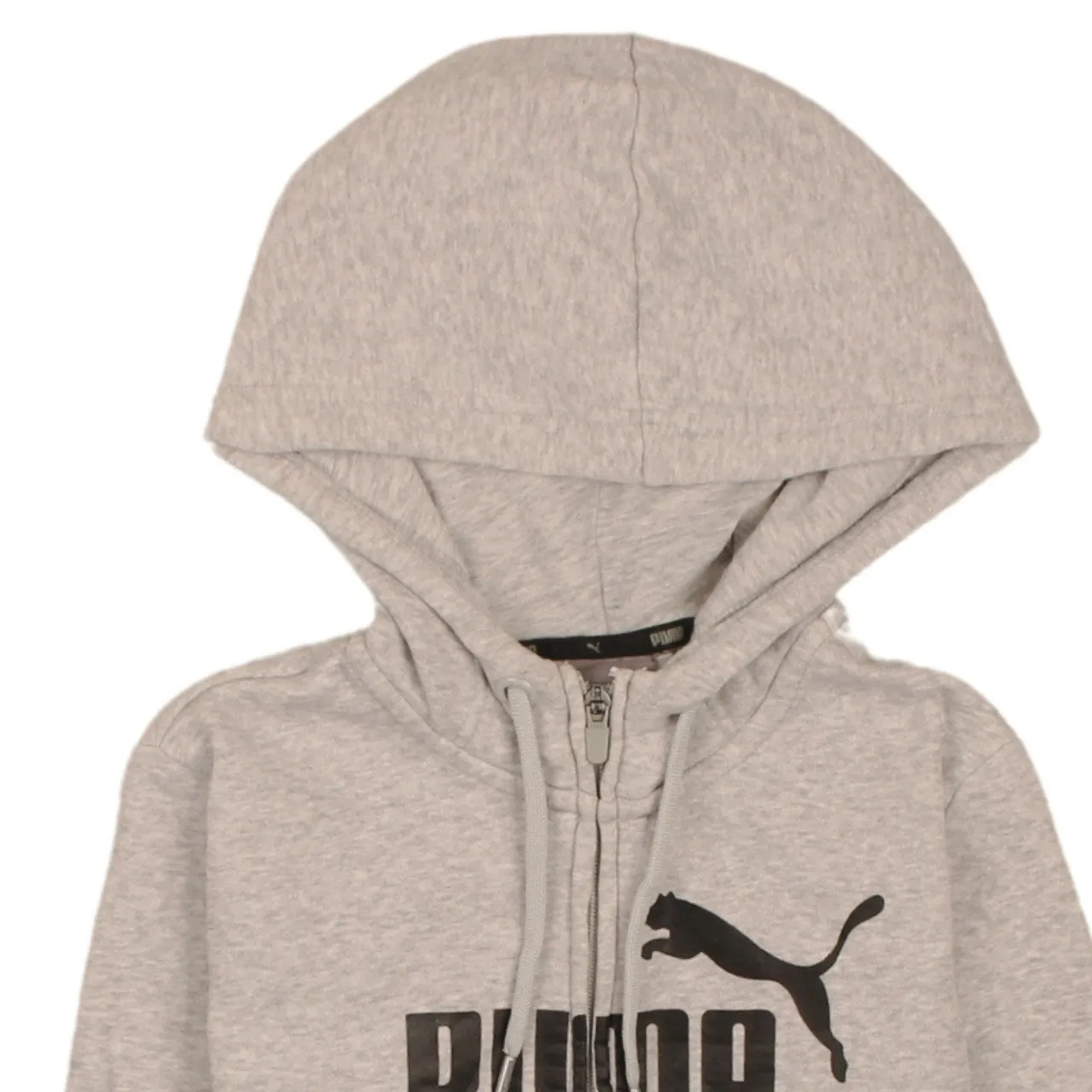 Puma 90s Women's XSmall Grey Spellout Hoodie Full Zip Sweatshirt sold by Vintage Club product image thumbnail 3