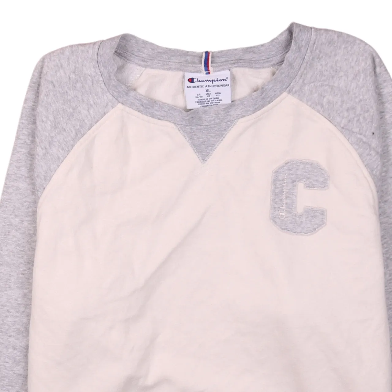 Champion 90s Vintage Heavyweight Beige Crew Neck Men's XL Sweatshirt sold by Vintage Club product image thumbnail 3